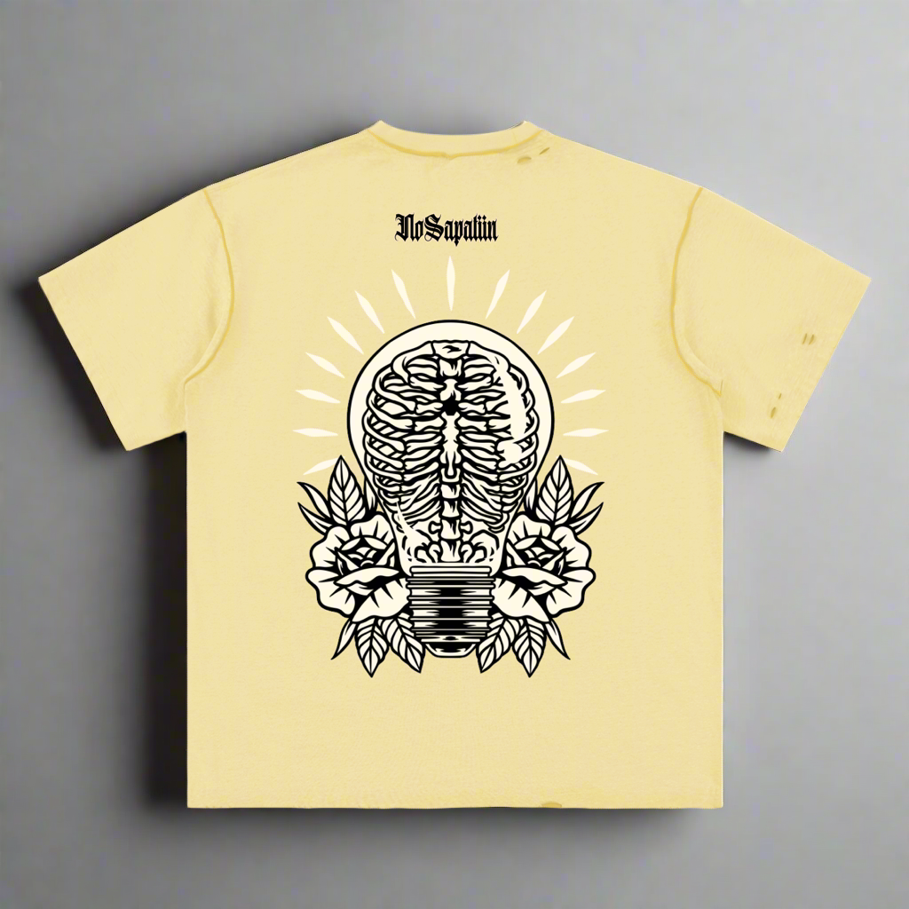 Hand Frayed Reversible T-Shirt - Idea Seekers