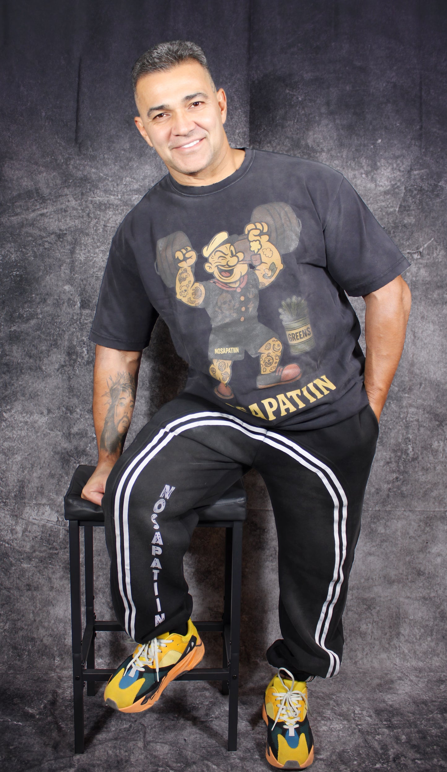 Vintage Washed Hand-Frayed - Popeye