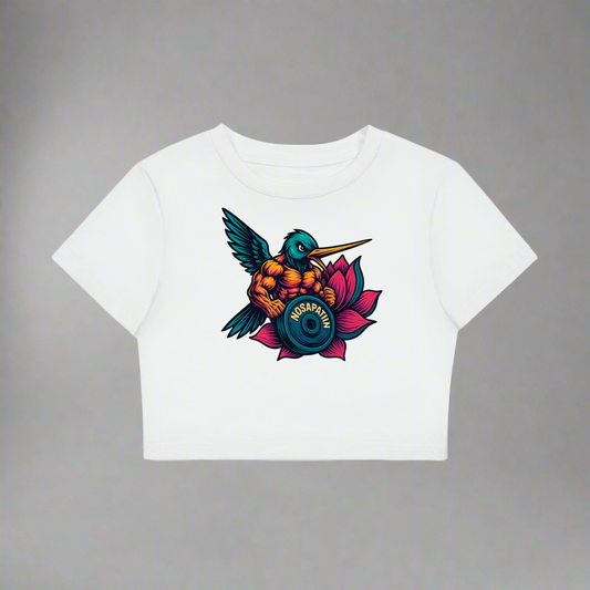 Women's Fitted Crop Tee  - Weights