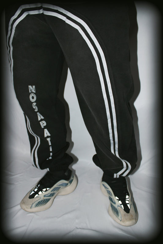 Sun Fade Contrast Tape Fleece Jogged Sweatpants