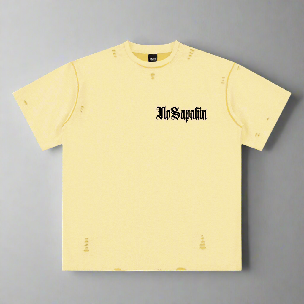 Hand Frayed Reversible T-Shirt - Idea Seekers